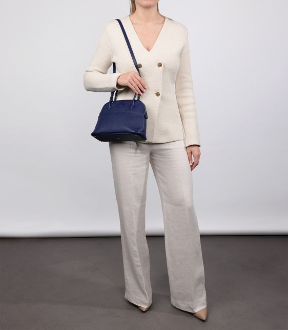 Bleu Saphir Epsom Leather Bolide 27