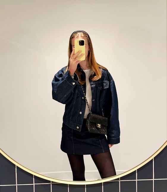 Black Quilted Lambskin Leather Vintage Square Mini Flap Bag