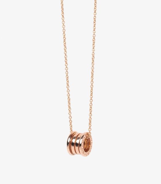 A Pre-Loved Bulgari 18ct Rose Gold B.zero1 Necklace from Xupes