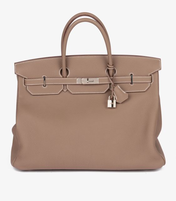 Etoupe Togo Leather Birkin 40cm Retourne