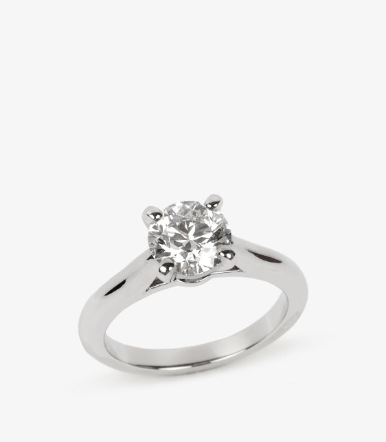 1.10ct Brilliant Cut Diamond Platinum 1895 Ring