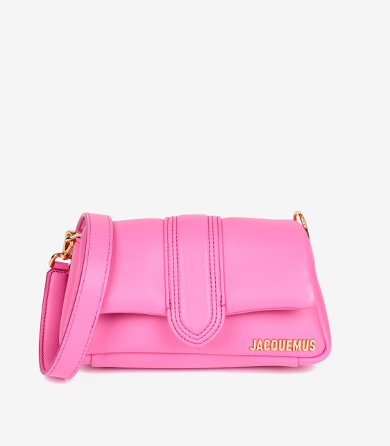 Neon Pink Lambskin Leather Le Petit Bambimou