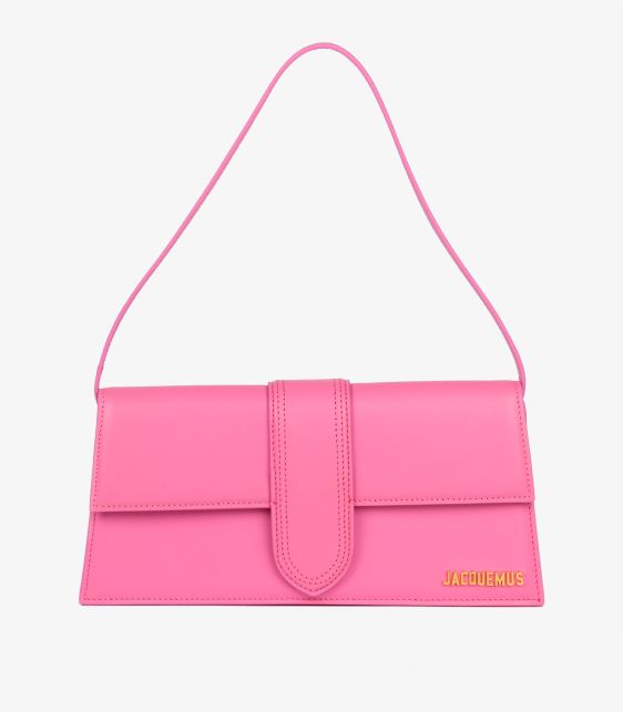 Pink Smooth Calfskin Leather Le Bambino Long