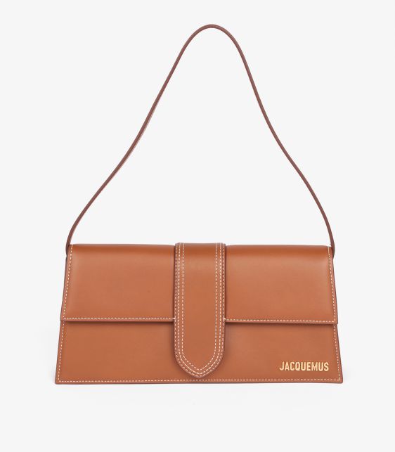 Brown Smooth Calfskin Leather Le Bambino Long