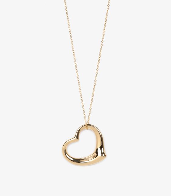 Tiffany & Co. 18ct Yellow Gold 35mm Elsa Peretti Open Heart Pendant