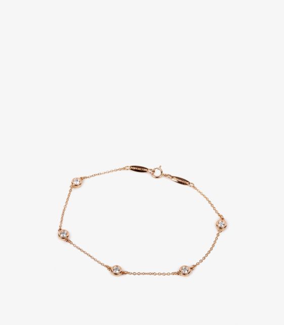 5 Diamond 18ct Rose Gold Elsa Peretti Diamonds by the Yard Bracelet