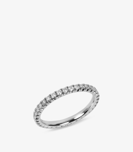 Diamond 18ct White Gold Etincelle de Cartier 2mm Band Ring