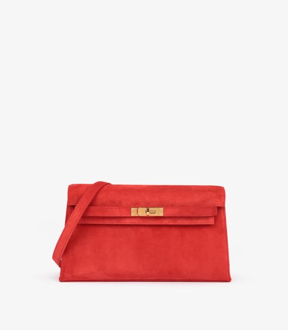 Capucine Veau Doblis Suede Kelly Elan