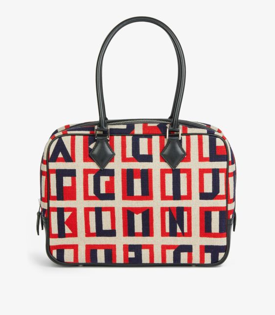 Black Swift Leather & Lettres au Carré Toile de Camp Plume 28