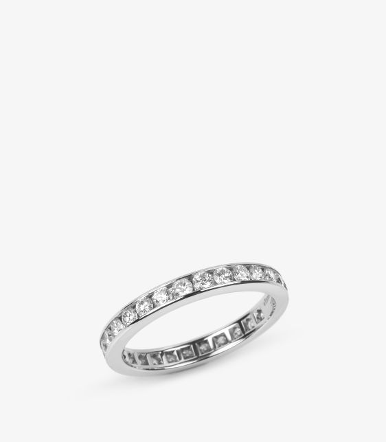 Brilliant Cut Diamond Platinum Full Eternity Ring
