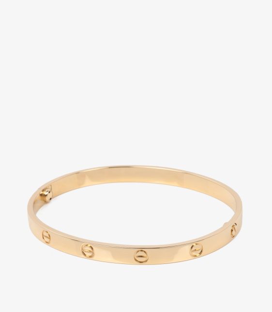 18ct Yellow Gold Love Bangle