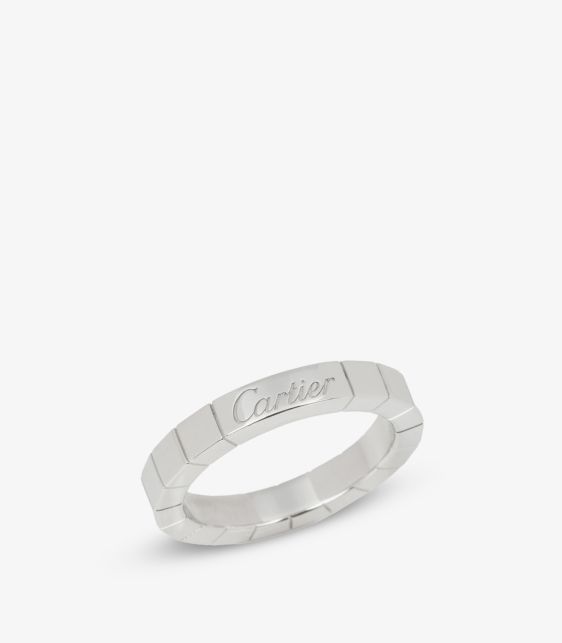 Cartier 18ct White Gold Lanieres Band Ring at Xupes