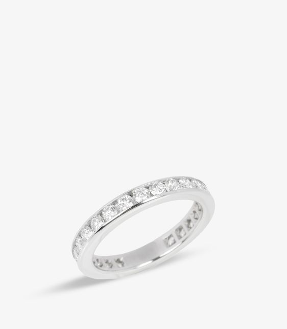Tiffany & Co. Brilliant Cut Diamond Platinum Full Eternity Ring at Xupes