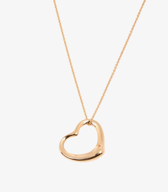 Tiffany & Co. 18ct Yellow Gold 22mm Elsa Peretti Open Heart Pendant at Xupes