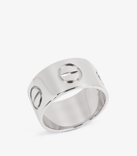 Cartier 18ct White Gold Love LM Ring at Xupes
