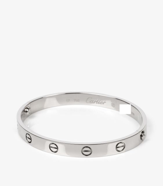 Cartier 18ct White Gold Love Bangle at Xupes