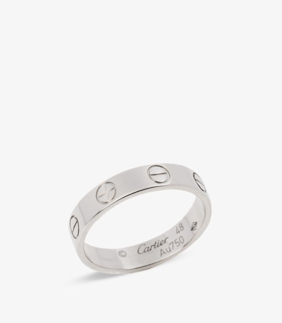 Cartier 18ct White Gold Love Wedding Band Ring at Xupes