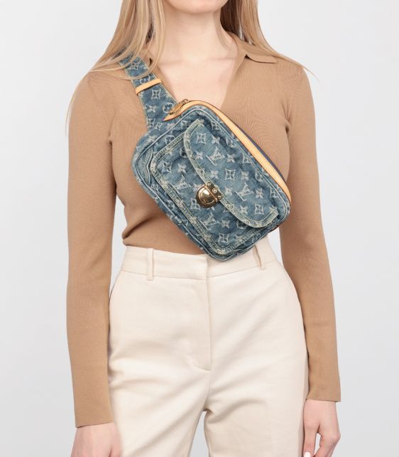 Blue Monogram Denim Bum Bag