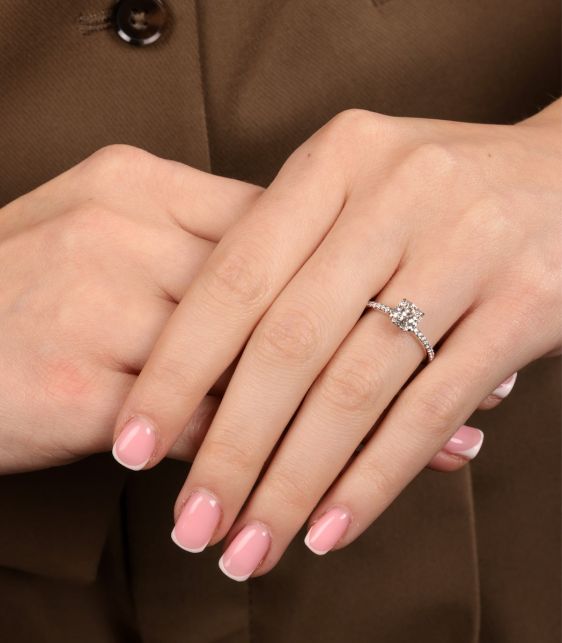 1.01ct True Diamond Platinum Ring