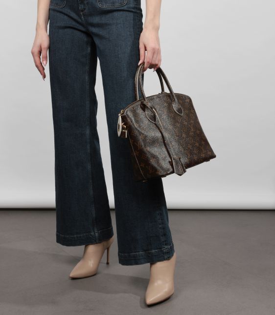 Brown Monogram High Shine Coated Canvas Fetish Lockit