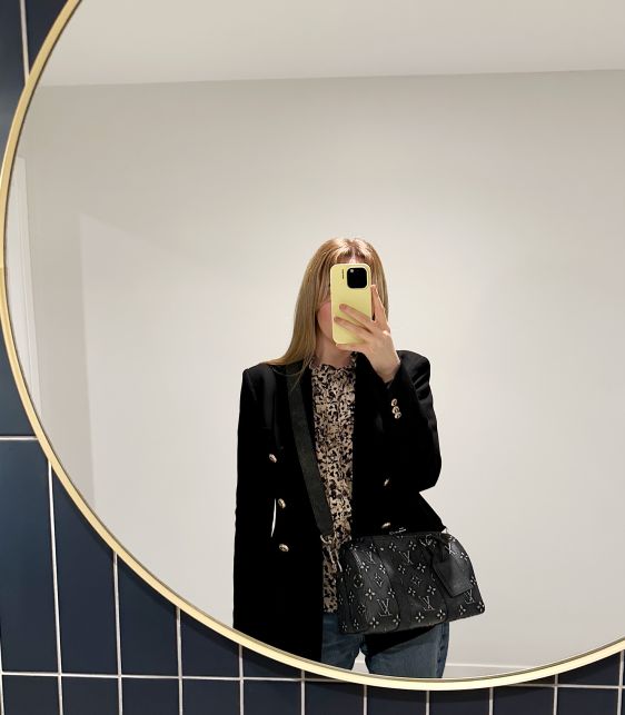 Faded Charcoal Grey Monogram Empreinte Cowhide Leather City Keepall