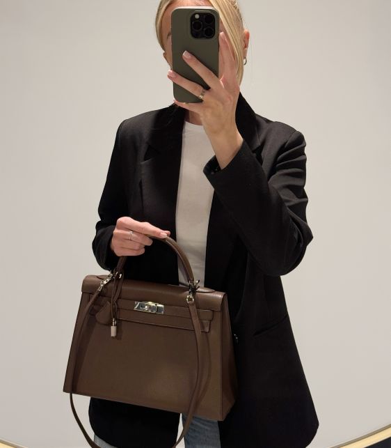 Alezan Epsom Leather Kelly 32cm Sellier