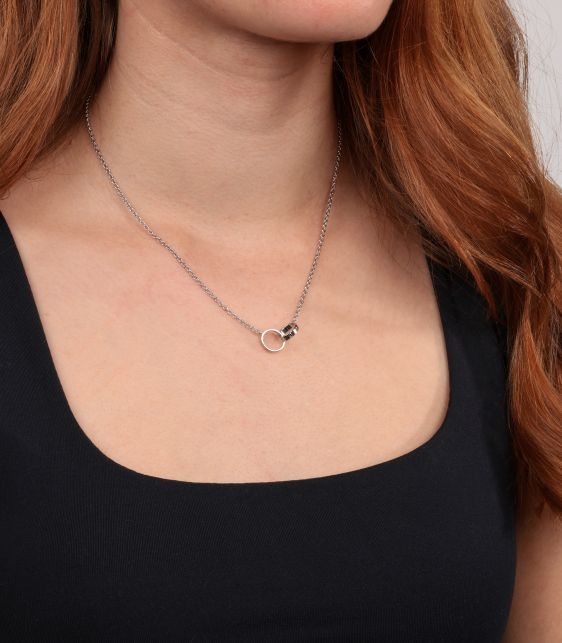 18ct White Gold Baby Love Necklace