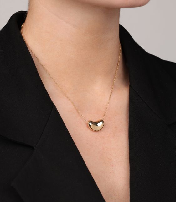 18ct Yellow Gold Elsa Peretti 18mm Bean Design Pendant