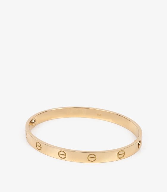 18ct Yellow Gold Love Bangle