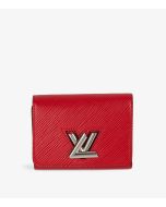 Louis Vuitton Coquelicot Epi Leather Twist Compact Wallet at Xupes