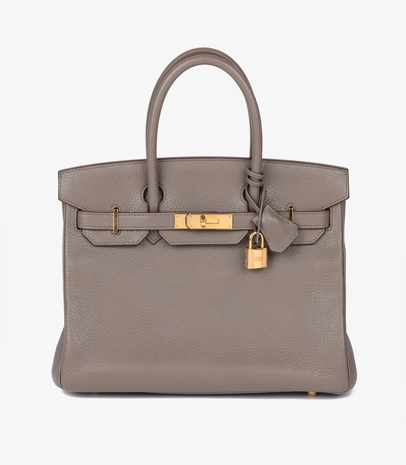 Herm&egrave;s Etain Togo Leather Birkin 30cm Retourne